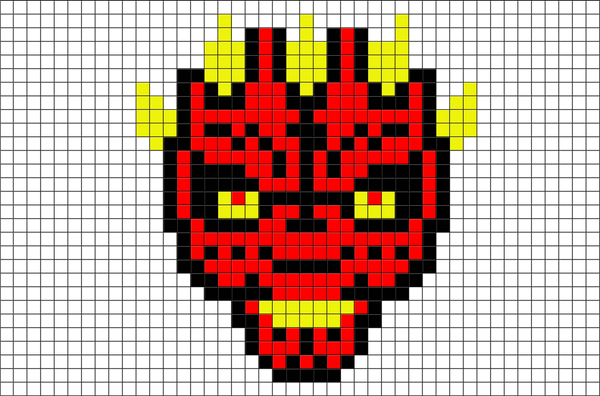Darth Maul Pixel Art