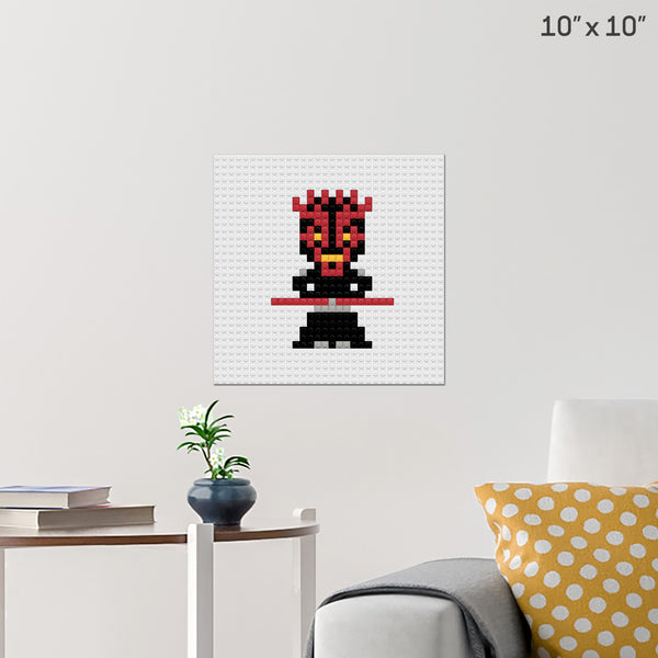 Darth Maul Brick Poster