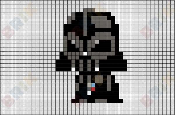 Darth Vader Pixel Art