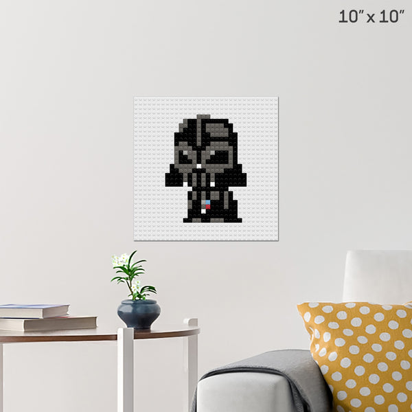 Darth Vader Brick Poster