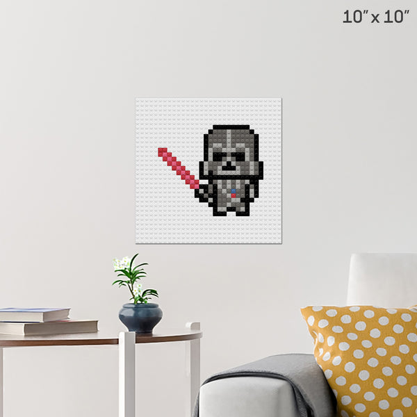 Darth Vader Brick Poster