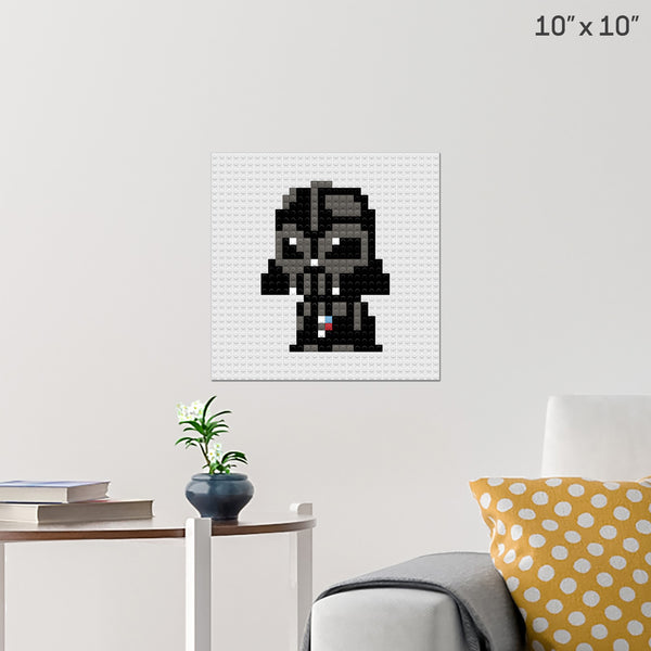 Darth Vader Brick Poster
