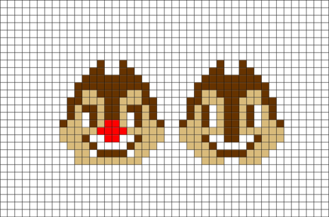Chip N Dale Pixel Art