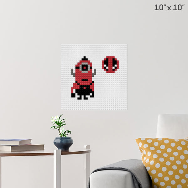 dead pool minion Brick Poster