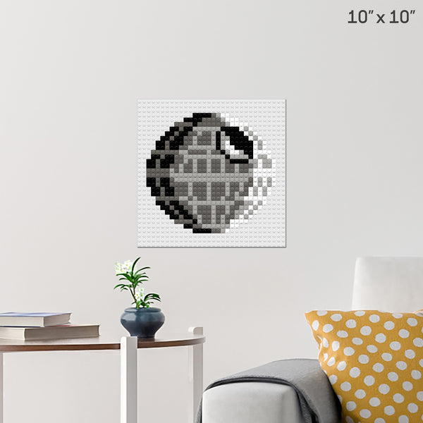 Death Star Brick Poster