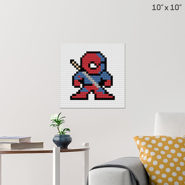 Deathstroke Brick Poster