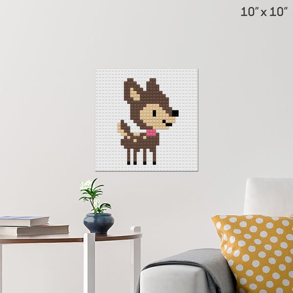 Deer Brick Poster
