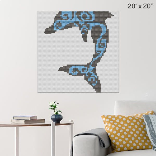 delfin 2 Brick Poster