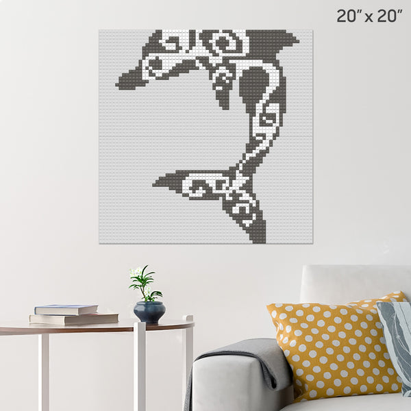delfin Brick Poster