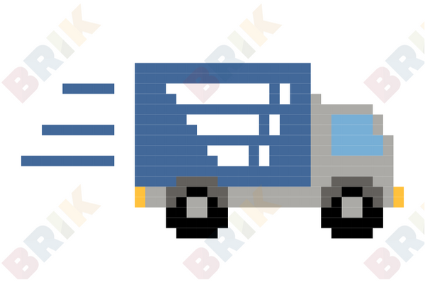 Delivery Truck Pixel Art