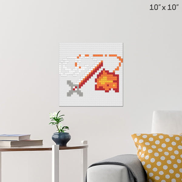 depth weeping Brick Poster