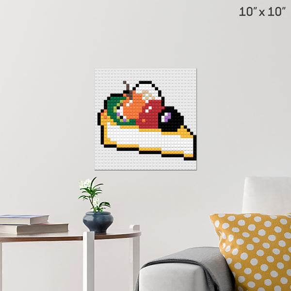 Dessert Cake Brick Poster