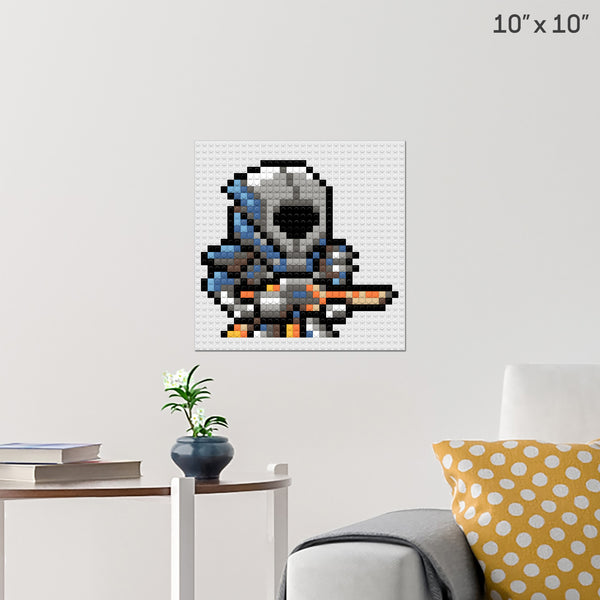Destiny 16-Bit Titan Brick Poster