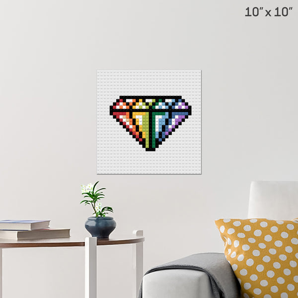 Diamond Brick Poster