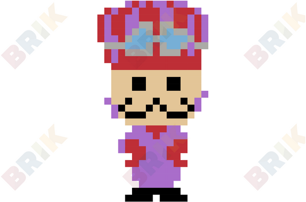 Dick Dastardly Pixel Art
