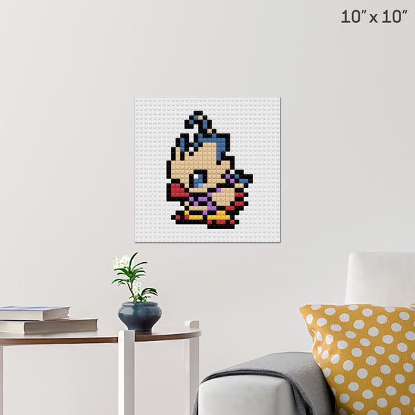 Digimon Biyomon Brick Poster