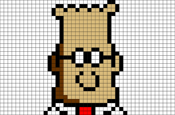 Dilbert Pixel Art