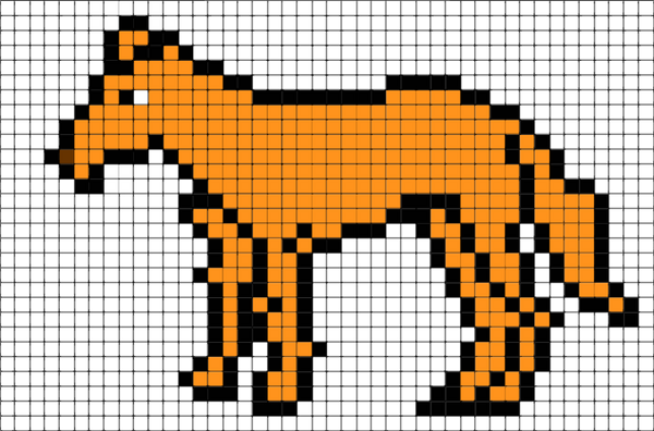 Dingo Pixel Art