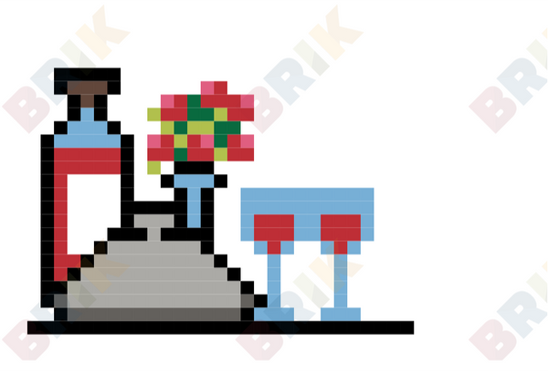 Dinner Pixel Art