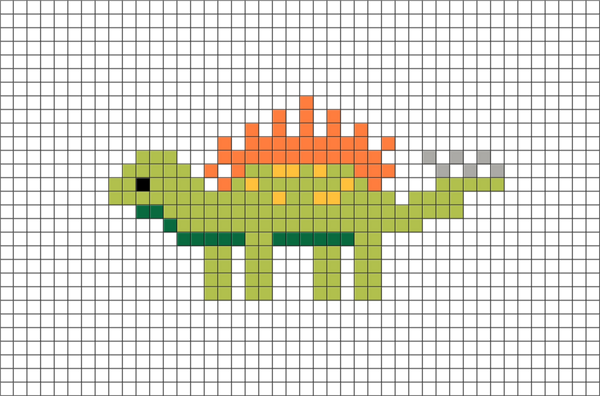 Dinosaur Pixel Art