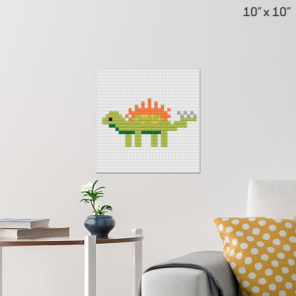 Dinosaur Brick Poster