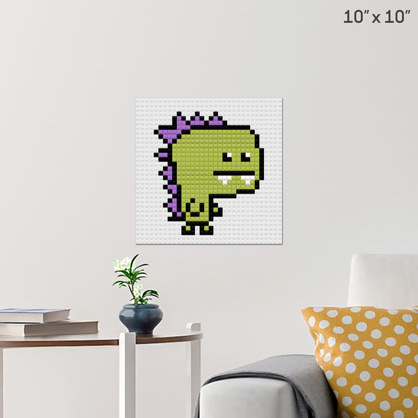 Dinosaur Brick Poster