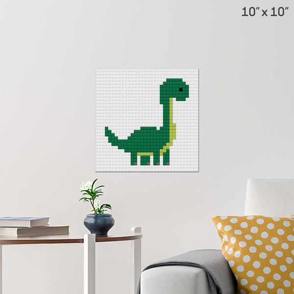 Dinosaur Brick Poster