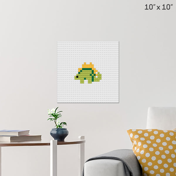 Dinosaur Brick Poster