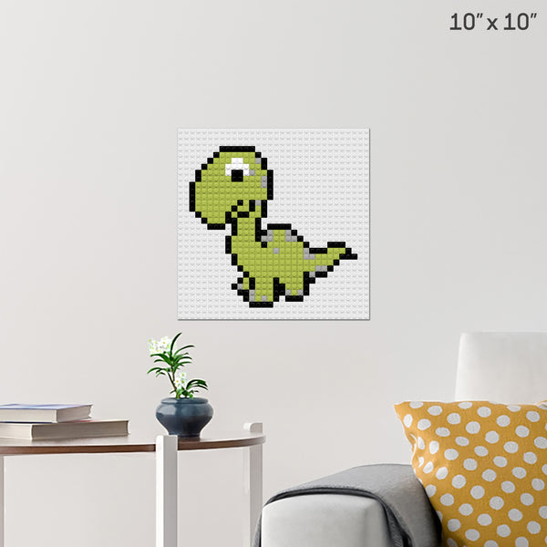 Dinosaur Brick Poster