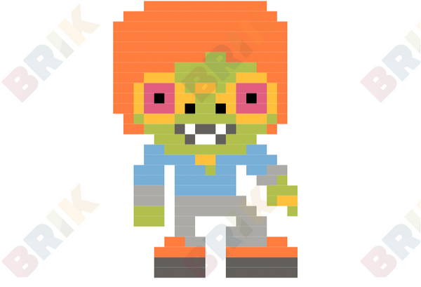 Disco Zombie Pixel Art