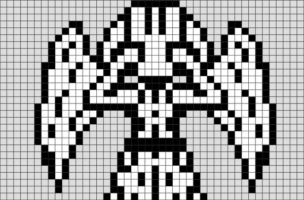 Doctor Who Weeping Angel Pixel Art