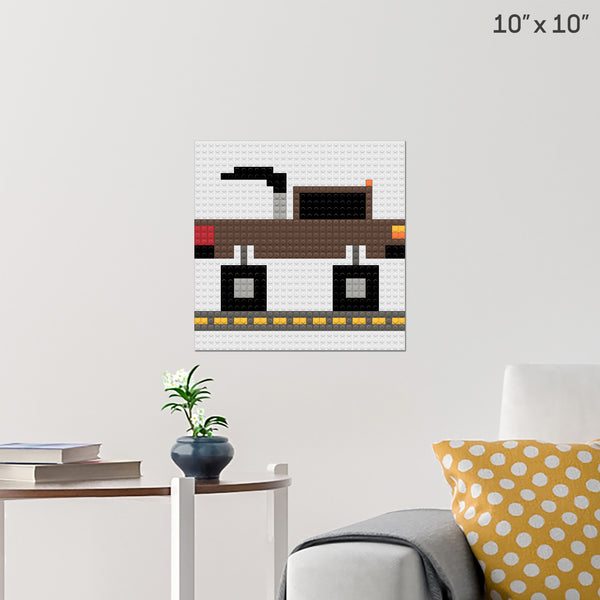 dodge diesel Brick Poster