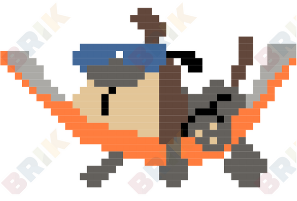 Dog Days of Summer Pixel Art