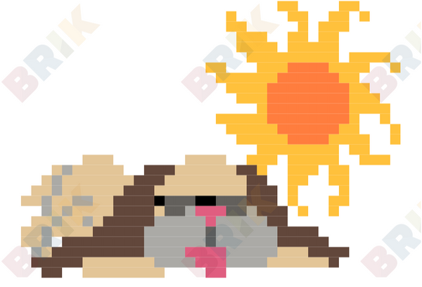 Dog Days of Summer Pixel Art