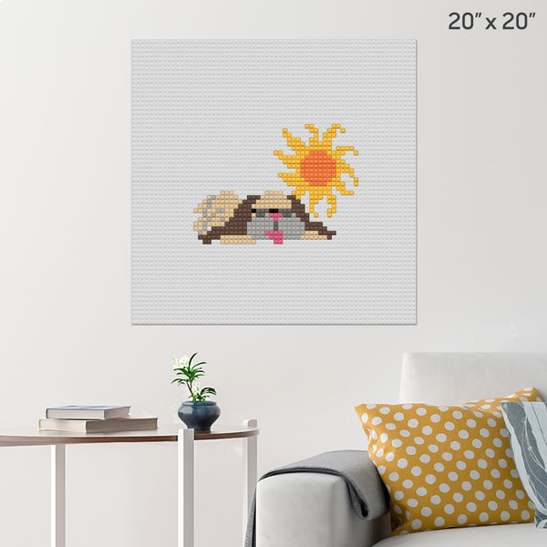 Dog Days of Summer Brick Poster