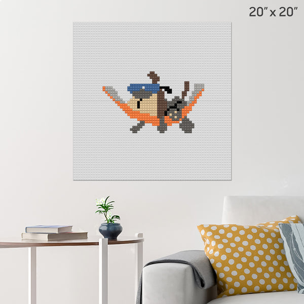 Dog Days of Summer Brick Poster