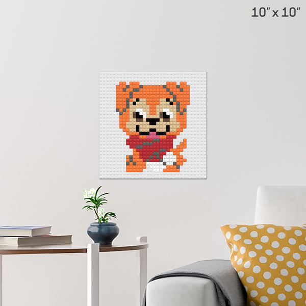 Dog Brick Poster