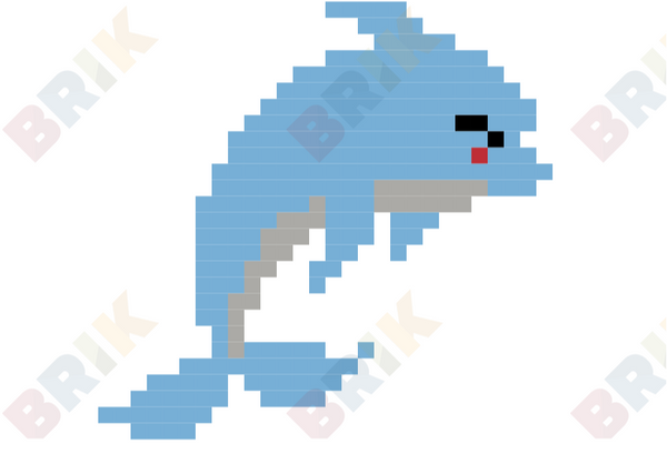 Dolphin Pixel Art