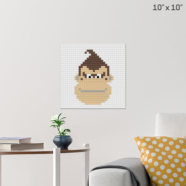 Donkey Kong Brick Poster