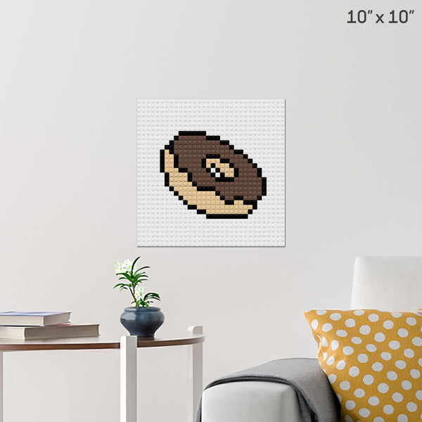 Donut Brick Poster