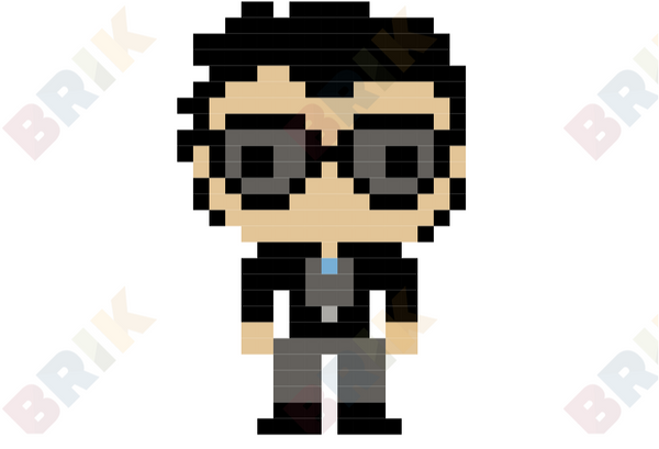 Dr. Ian Malcolm Pixel Art