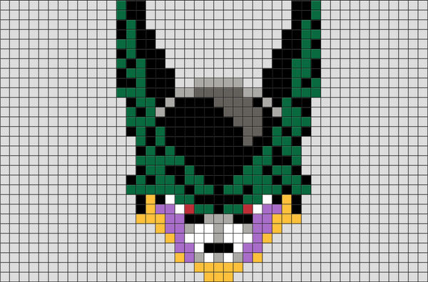 Dragon Ball Cell Pixel Art