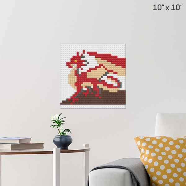 Dragon Brick Poster