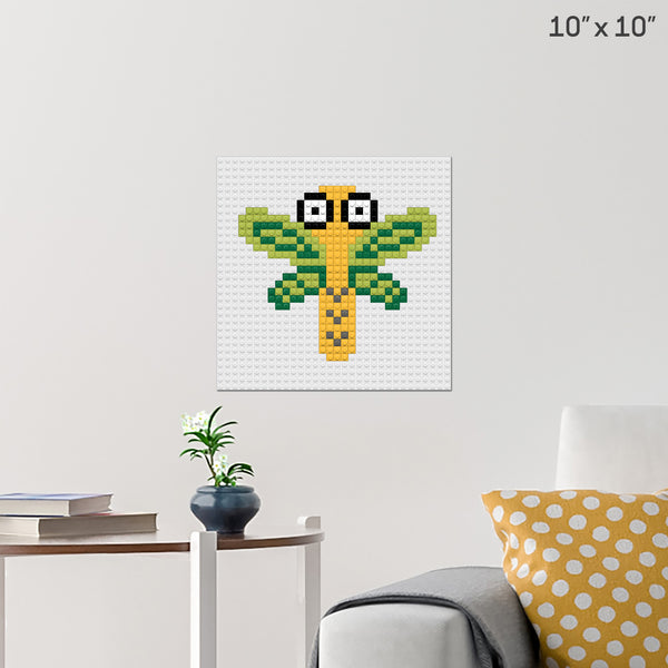Dragonfly Brick Poster