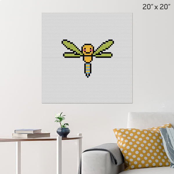 Dragonfly Brick Poster
