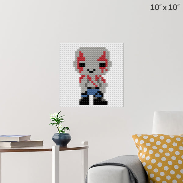 Drax the Destroyer Brick Poster
