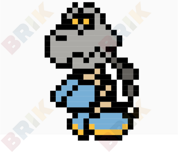 Dry Bones Pixel Art
