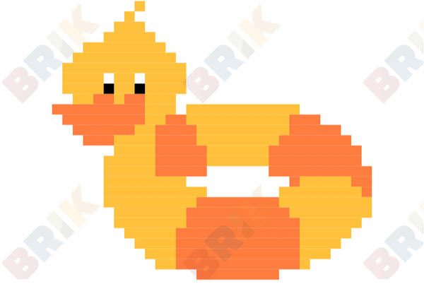 Duck Floater Pixel Art