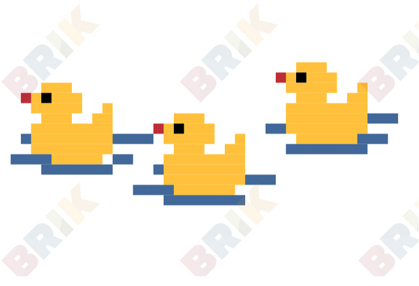 Ducklings Pixel Art