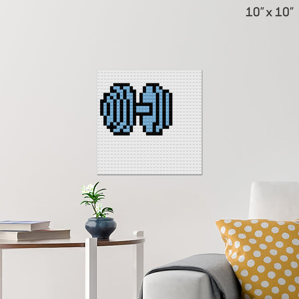 Dumbell Brick Poster
